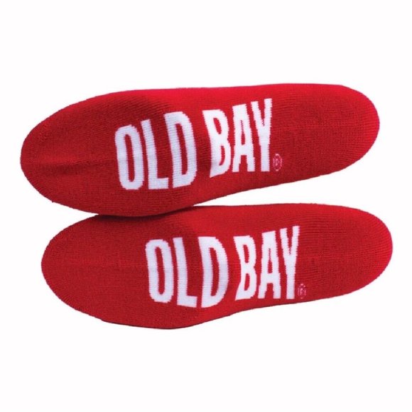 Old Bay Spice And Crabs Can Logo Crew Socks - NEW Fast Ship - Picture 2 of 6